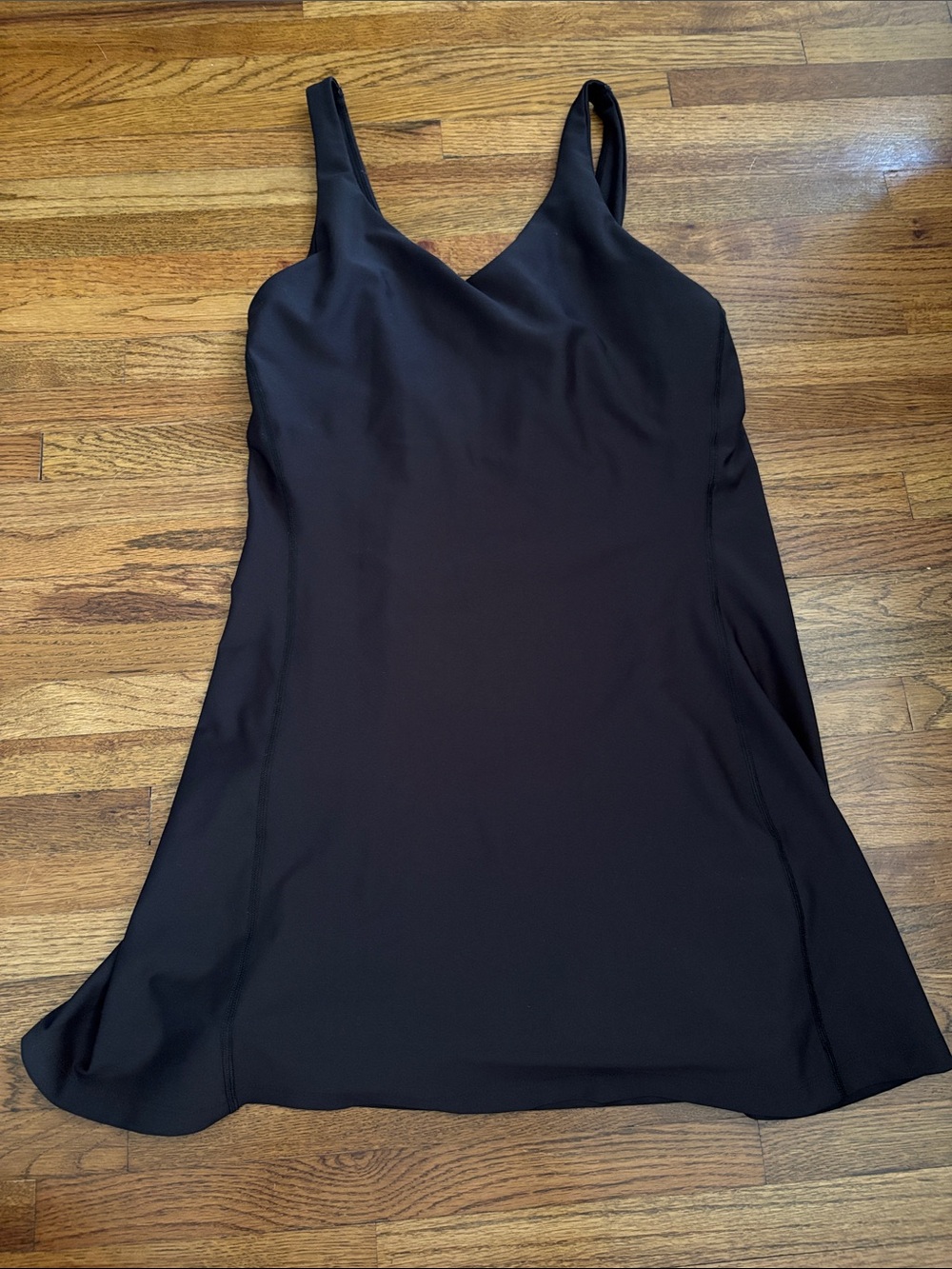 Old Navy Active PowerSoft Go Dry black athletic dress built in bra and shorts